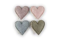 Hänger Wollart altrosa-rosa-blau-grün21762400 Herz 7cm Filz handgenäht