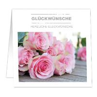 Geschenkkarten LIVING HOME HERZLICHE GLÜCKWÜNSCHE 80x80mm  121120732