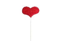 Stecker Countrystyle rot 22762103 Herz 6cm Wippick Stoff