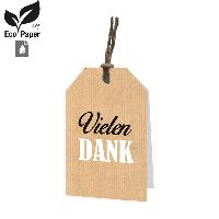 Minikarten Anhänger Vielen DANK Eco Part Paper 52x82mm