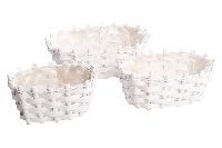 Pflanzkorb Sticks S/3 WEISS 05HSW Holzspan 22x15x11+26x17x11+33x24x12,5cm
