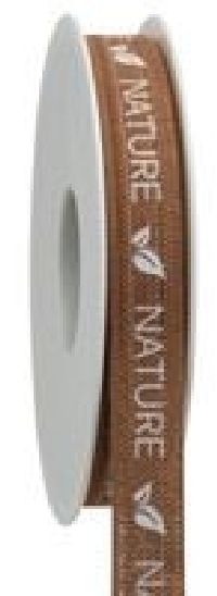 Band Natur pur - 100% Nature hellbraun 71 Baumwollband B:15mm L:20m  486a