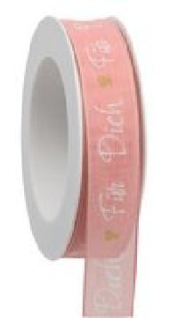 Band Für Dich rosa 583a 44 B:25mm L:20m mit Drahtkante