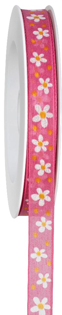 Band Bloom - Baumwollband pink 766a 241 B:15mm L:18m formstab. Kante